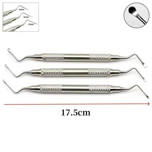 Jagged Curettes - Set of 3